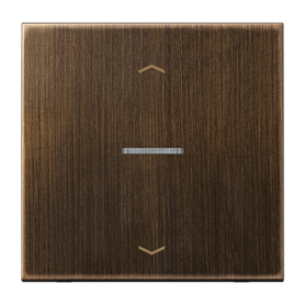 Tecla simple con visor y flechas Jung Home serie LS ME101KO5PAT JUNG Laton antik
