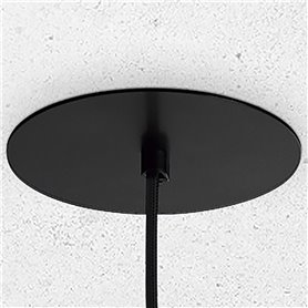 Lampara colgante EXO LIGHTING TANIA 906C-G21X1A-02 Negro semiempotrada