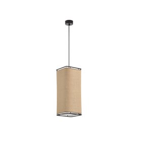 Lampara colgante EXO LIGHTING AKIRO 1014A-G05X1A-02-SC Lino saco 
