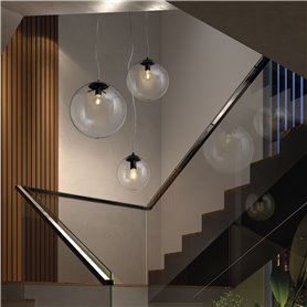 Lampara colgante EXO LIGHTING OXY 984A-G05X1A-02 Negro D200