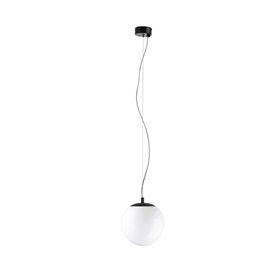 Lampara colgante EXO LIGHTING OXY 984C-G05X1A-02-27 Negro D300 Opal