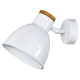 Lampara aplique EXO LIGHTING VALAN 846B-G05X1A-01 Blanco
