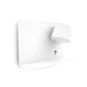 Lampara Led cabecero cama EXO LIGHTING SERENE 1031A-L3106B-01 Blanco izquierda