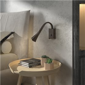 Lampara Led cabecero cama EXO LIGHTING SKIN 955A-L0102A-14 Marron