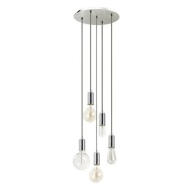 Lampara colgante EXO LIGHTING A TU ESTILO 717F-G05X1A-32 Cromo