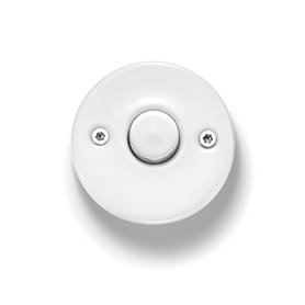 Pulsador Porcelana Fontini DO 33310112 Blanco/Metal cromo