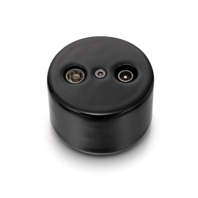 Toma TV/SAT Intermedia Porcelana Fontini DO 33713272 Negro