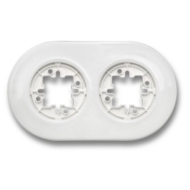 Marco 2 Elementos Porcelana Fontini DO 33802172 Blanco