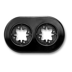 Marco 2 Elementos Porcelana Fontini DO 33802272 Negro