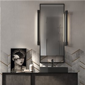 Lampara Led aplique baño EXO LIGHTING TILT 959A-L0218B-02 Negro L600