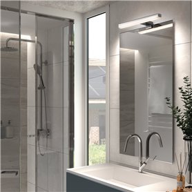 Lampara Led aplique baño EXO LIGHTING SLEET 972C-L4112B-32 Cromo L800