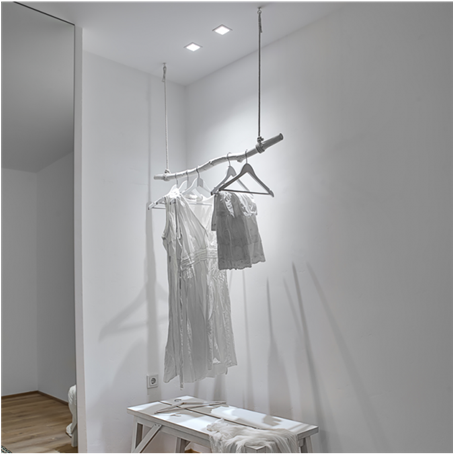 Aro cuadrado MALTA HOFFLIGHTS 1.1120.8104 blanco
