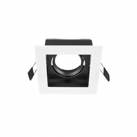 Aro cuadrado MALTA single HOFFLIGHTS 1.1120.8110 blanco y negro