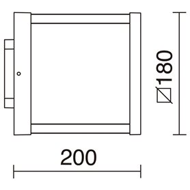 Aplique Led ARLEN 12W 1300Lm 3000K DOPO 791A-L0112A-04 Antracita