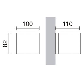 Aplique ISORA G9 40W DOPO 157A-H20X1A-02 Negro