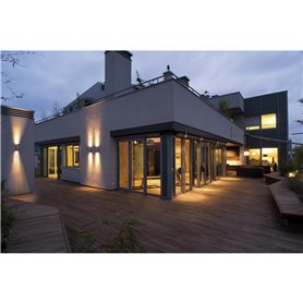 Aplique up-down TRAMUNTANA E27 2x20W DOPO 323A-G05X1A-03 Gris