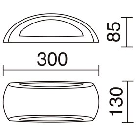 Aplique Led CALM 6W 800Lm 2700K DOPO 646A-G05X1A-02 Negro