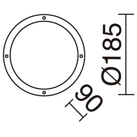 Aplique FAR E27 12W DOPO 107B-G05X1A-02 Negro