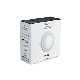 Aplique Led FAR 12W 840Lm 4000K DOPO 107I-L0212B-01 Blanco