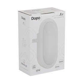 Aplique Led FAR 12W 840Lm 4000K DOPO 107J-L0212B-01 Blanco