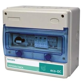 Cuadro proteccion fotovoltaicas 2 strings/1MPPT F15A 1000VDC ECO-DC2I1F15S63FV10P-S TOSCANO 10002831