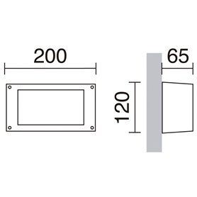 Aplique DEVON GX53 3W 380-415Lm 3000-6500K DOPO 084Q-G31X1A-02 Negro