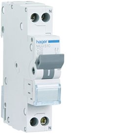 Interruptor Automatico DPN ML 1P+N 2A curva C 6kA HAGER MLU502