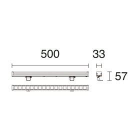Proyector exterior Led RIGA 18W 2430Lm 3000K DOPO 1025A-L3118F40-03 Gris 40º 