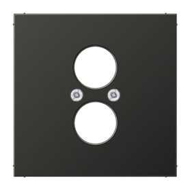 Placa 2 conectores circular serie LS990 JUNG AL2962-2AN Antracita