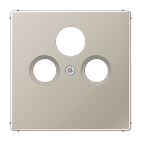 Placa central tomas Tv Sat serie LS990 JUNG ES2990SAT Acero