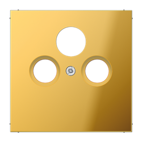 Placa central tomas Tv Sat serie LS990 JUNG GO2990SAT Dorado