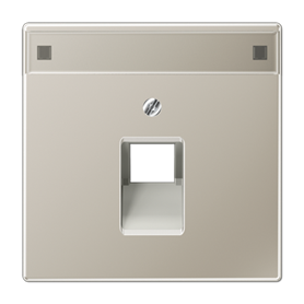 Placa telefonica con regleta serie LS990 JUNG ES2969-1NAUA Acero