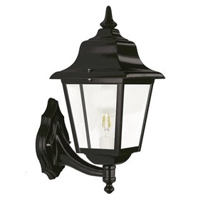 Aplique Vintage ROB E27 42W DOPO 264D-G05X1A-02 Negro/Cristal transparente