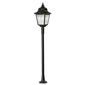 Baliza Vintage ROB E27 42W DOPO 264K-G05X1A-02 Negro/Cristal matizado