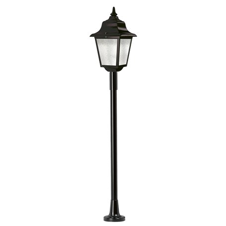 Baliza Vintage ROB E27 42W DOPO 264K-G05X1A-02 Negro/Cristal matizado