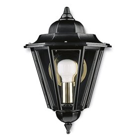 Aplique Vintage ELITE 6 E27 42W DOPO 096E-G05X1A-02 Negro/Cristal transparente