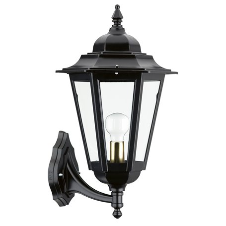 Aplique Vintage ELITE 6 E27 42W DOPO 096G-G05X1A-02 Negro/Cristal mate