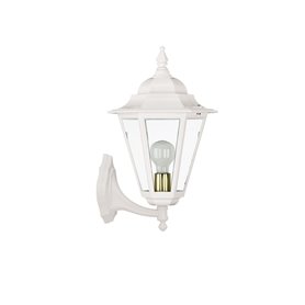 Aplique Vintage ELITE 6 E27 42W DOPO 096J-G05X1A-01 Blanco/Cristal transparente