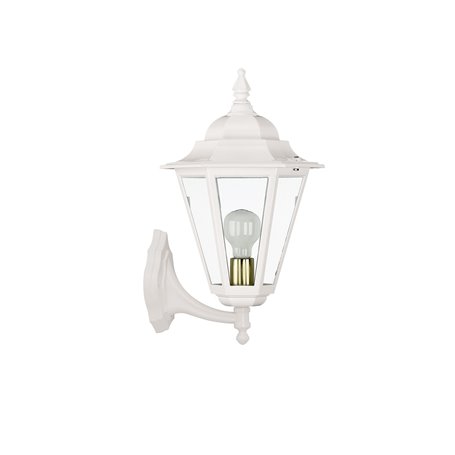 Aplique Vintage ELITE 6 E27 42W DOPO 096J-G05X1A-01 Blanco/Cristal transparente