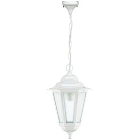 Colgante Vintage ELITE 6 E27 70W DOPO 096C-G05X1A-01 Blanco/Cristal transparente