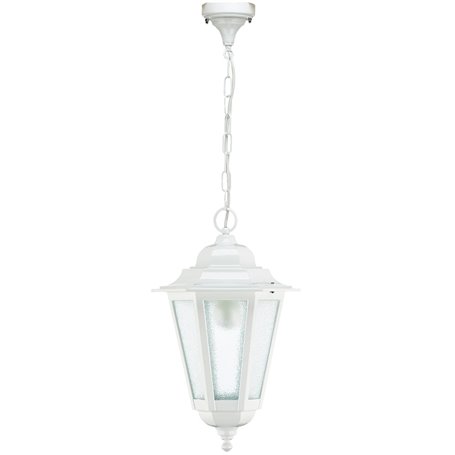 Colgante Vintage ELITE 6 E27 70W DOPO 096C-G05X1A-01 Blanco/Cristal transparente