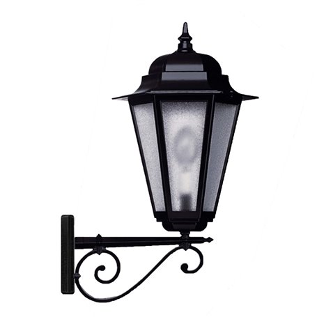 Aplique Vintage VILLA BIG E27 42W DOPO 346B-G05X1A-02 Negro/Cristal mate