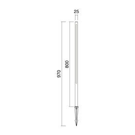 Piqueta Led LANCE 12W 1150Lm 3000K CRISTHER 1024A-L3112BX0-04 Antracita H800