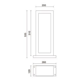 Baliza Led STONE 6W 400Lm 3000K CRISTHER 965F-L3106B-NN Hormigon Natural