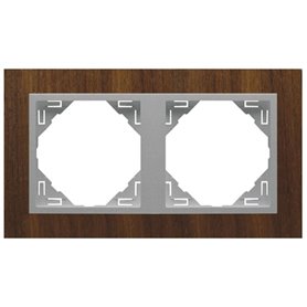 MARCO DOBLE LOGUS NOGAL/ALUMINIO
