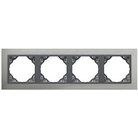 MARCO CUADPL.LOGUS ALUMINIO/GRIS