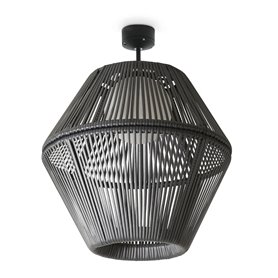 Colgante NELL E27 15W CRISTHER 857D-G05X1A-58 Grafito
