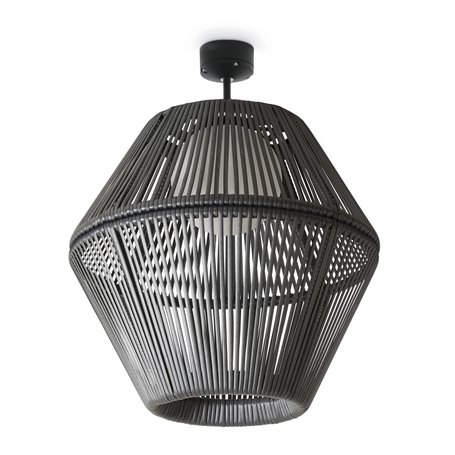 Colgante NELL E27 15W CRISTHER 857D-G05X1A-58 Grafito