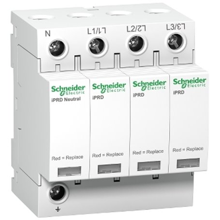 Limitador sobretensiones transitorias Tipo 2 Schneider A9L65601 3P+N 65Ka
