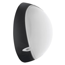 Aplique ALBA E27 60W CRISTHER 007B-G05X1A-02 Negro D340